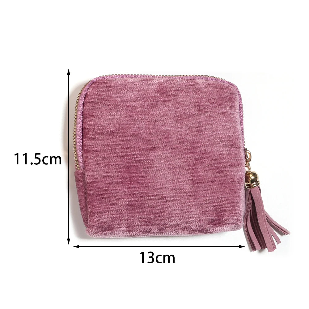 Velvet Jewelry Pouch 6-Layer Storage Bag with Tassel | Travel Jewelry Storage Pouch PLUSH