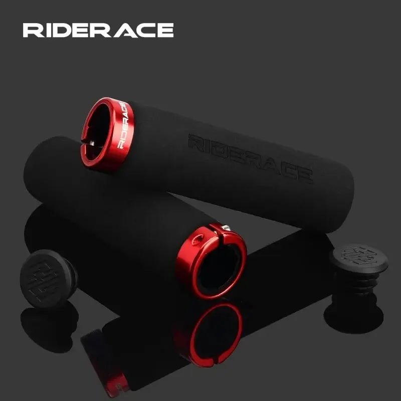 RIDERACE MTB Bicycle Handlebar Grips – Soft Sponge Anti-Slip Bicycle Handlebar Grips PLUSH