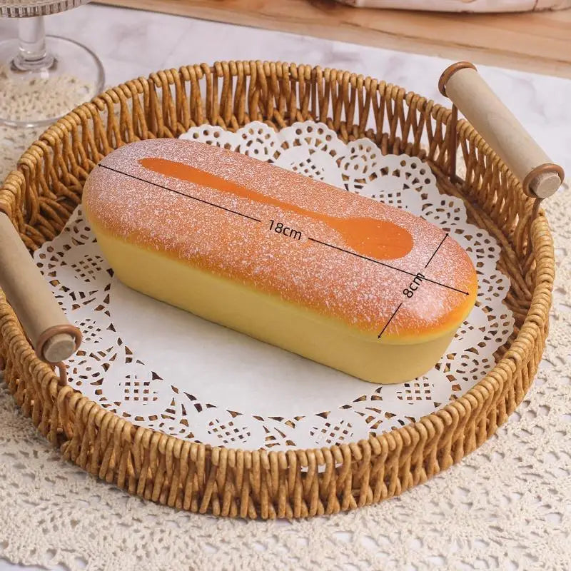 Simulation Bread Squeeze Fidget Toy – Squishy Food Novelty
