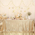 Sequin Tablecloth Rectangular Party Table Cover – 10 Colors Sequin Tablecloth PLUSH Light Gold 51.18x86.61 in