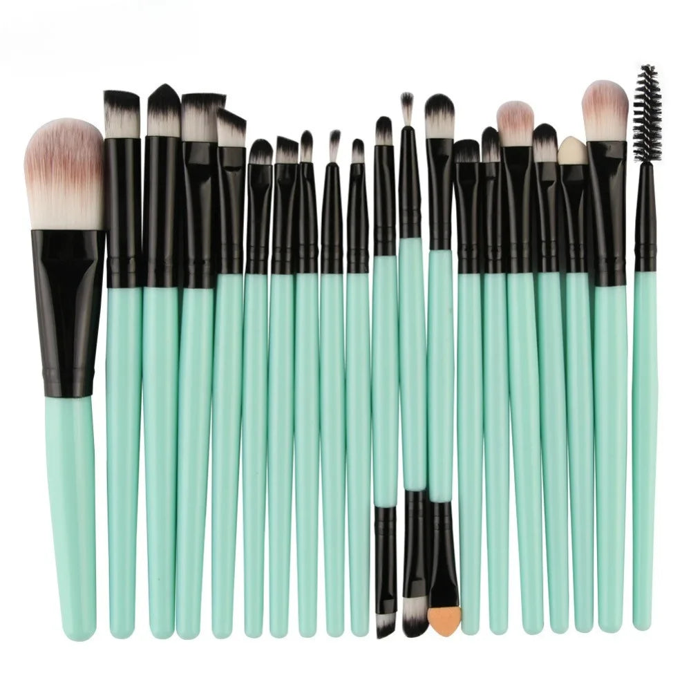 20Pcs Makeup Brush Set – Eye, Foundation & Blush Brushes Makeup Brush Set PLUSH
