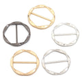 5pcs Alloy Twisted Round Scarf Ring Buckles | Garment Fasteners Garment Ring Buckle PLUSH mixed