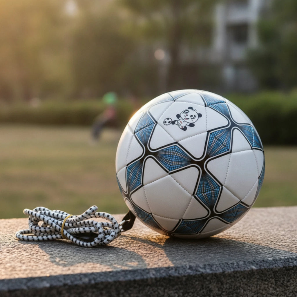 Rebound Soccer Ball with Elastic Cord – Size 4 Practice Trainer Soccer Training Trainer PLUSH