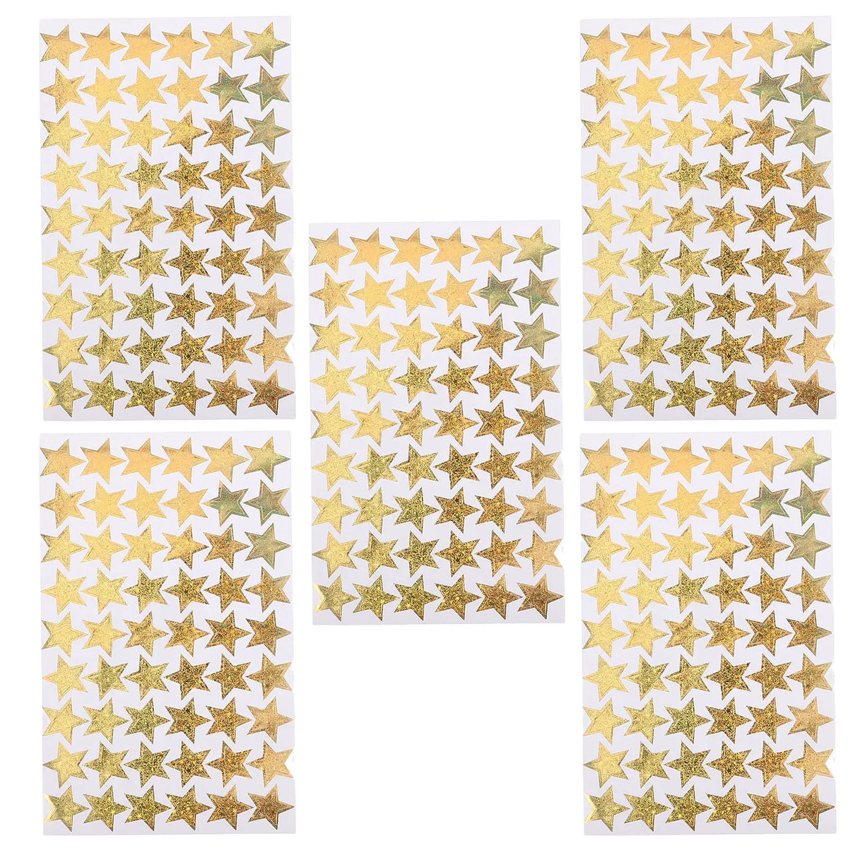 5-Sheet Mini Star Reward Stickers – Kids Classroom Behavior Reward Stickers PLUSH