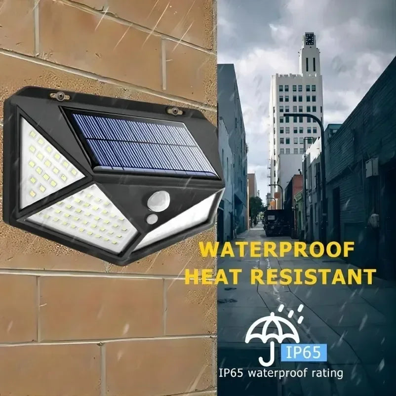 100 LED Solar Motion Sensor Light – IP65, 270° Outdoor Solar Motion Light PLUSH