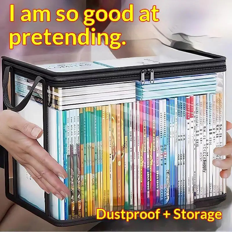 Clear PVC Organizer Box Flip Lid – Multi-Purpose Storage PVC Storage Box PLUSH