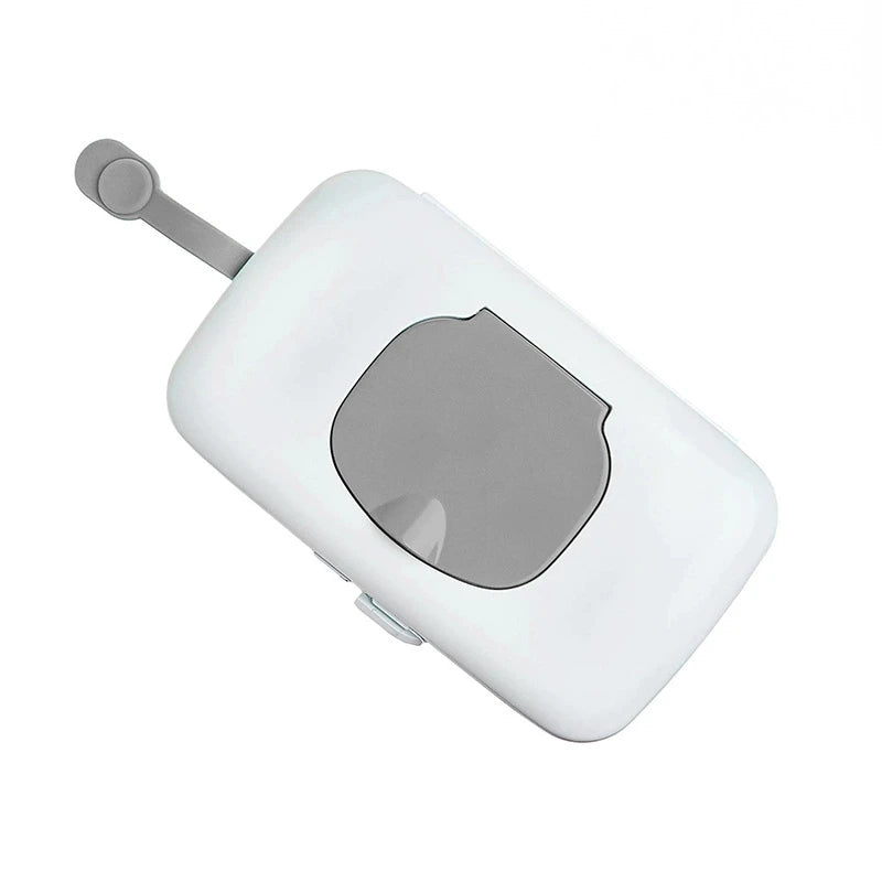 Stroller Wet Wipes Organizer Box – UV & Anti-Soil 20x13cm Wipes Storage Box PLUSH grey