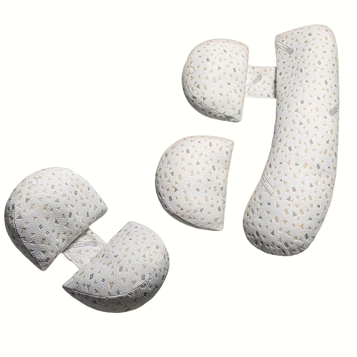 U-Shape Pregnancy Pillow | Soft Full Body Side Sleeper Support Pregnancy Body Pillow PLUSH White