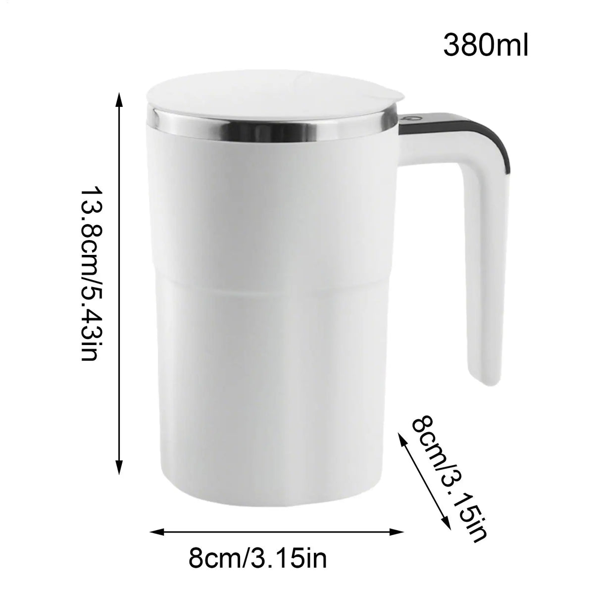 Electric Self Stirring Coffee Mug with LCD Thermometer 380ml Self Stirring Mug PLUSH