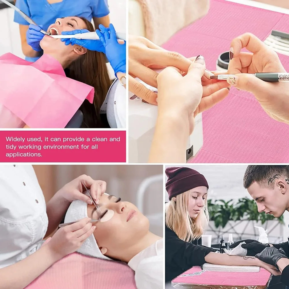 20pcs Disposable Nail Art & Tattoo Table Mat – Waterproof Pad Nail Art Mat PLUSH