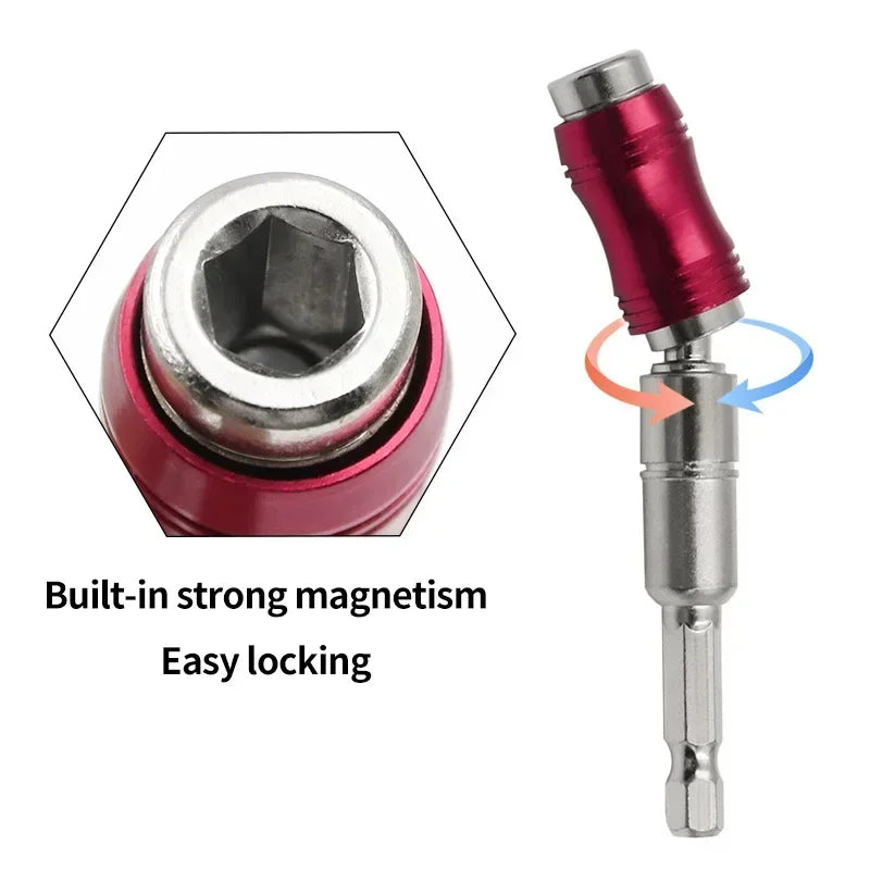 1/4" Hex Magnetic Drill Bit Extension Rod Quick Change Holder Drill Bit Holder PLUSH