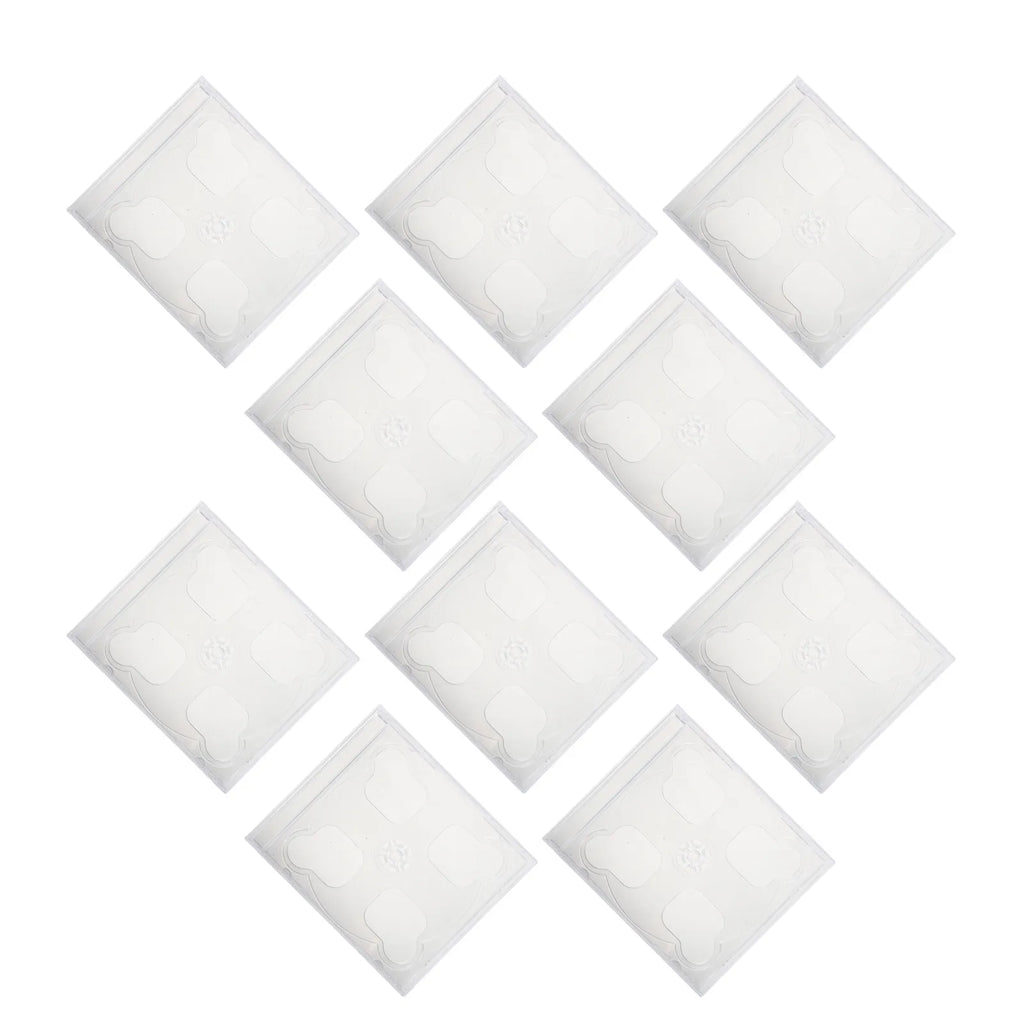 10-Pack Double CD Jewel Cases – Clear Stackable Disc Holders CD Jewel Cases PLUSH