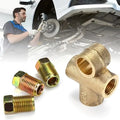 3-Way Tee Connector M10 3/16" Metric Brake Clutch Pipe Fitting Brake Pipe Fitting PLUSH Default Title
