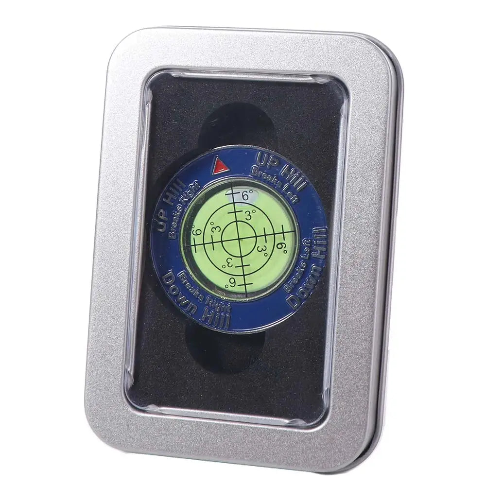 Golf Ball Marker Spirit Level – High Precision Putting Tool Golf Training Aid PLUSH