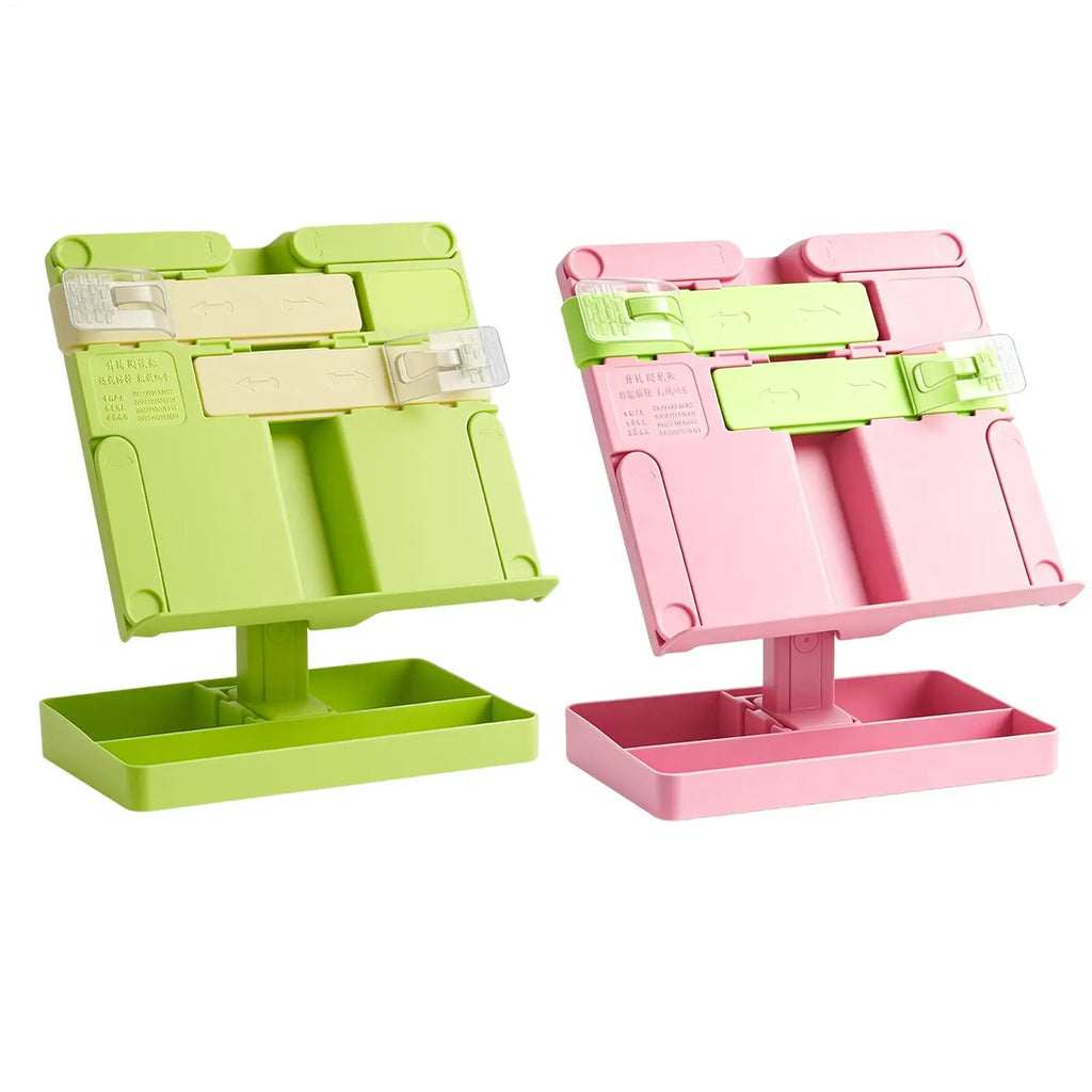 Adjustable Foldable Book Stand for Desk – Portable Book Holder Book Stand PLUSH