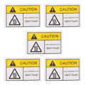 Hot Surface Warning Labels – 5 Sheets Safety Stickers Safety Warning Labels PLUSH other