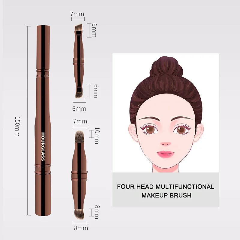 PLUSH 4-in-1 Eye Makeup Brush – Eyeshadow, Liner & Brow Eye Makeup Brush PLUSH