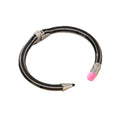 Pencil Shaped Colorful Cuff Bangle Bracelet | Fun Gift Novelty Bangle Bracelet PLUSH Black-