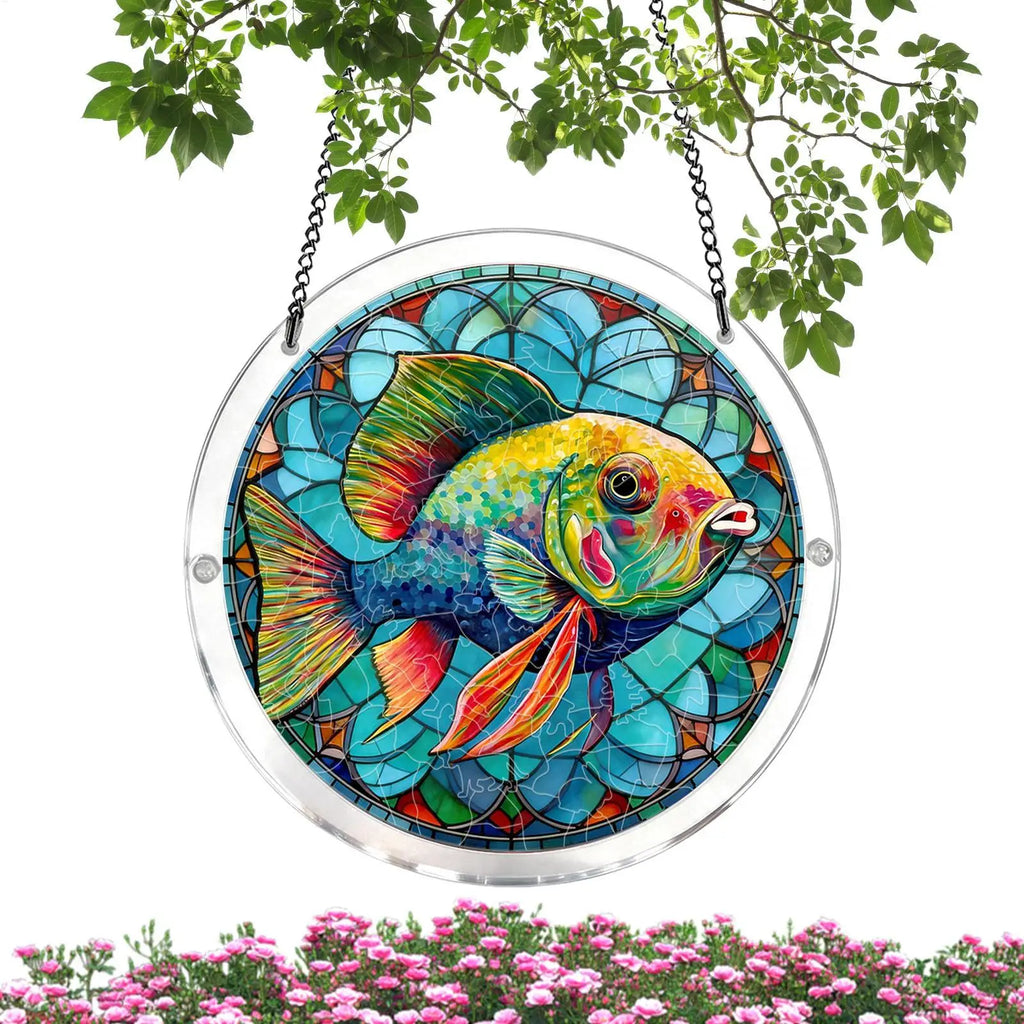 Acrylic Puzzle Suncatcher – Window Hanging Home Decor Ornament Suncatcher Ornament PLUSH