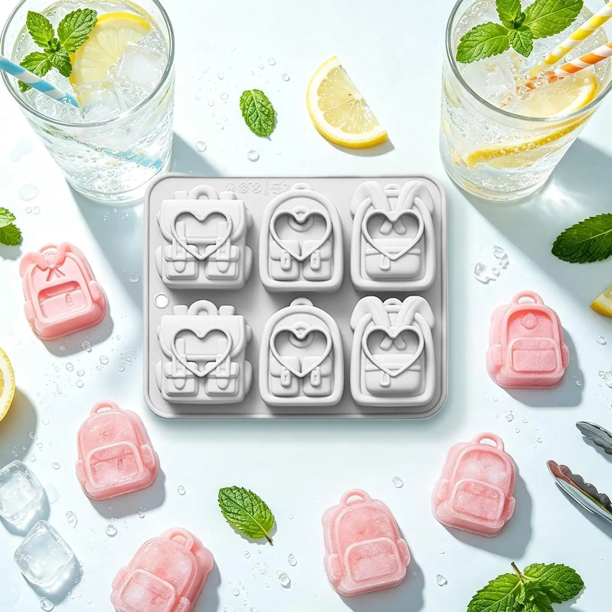6-Cavity Backpack Silicone Mold – Candy, Chocolate & Ice Silicone Baking Mold PLUSH