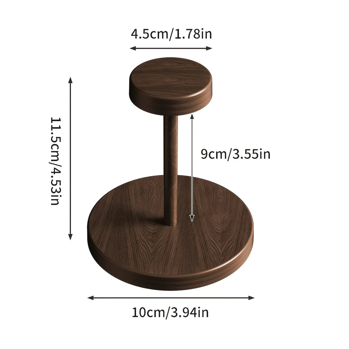 Walnut Wood Paper Cup Holder – Coffee Corner & Kitchen Organizer Cup Holder Organizer PLUSH Brown