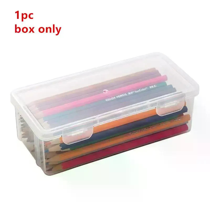 PP Plastic Pencil Box – Multi-Function Stationery Organizer Plastic Pencil Box PLUSH