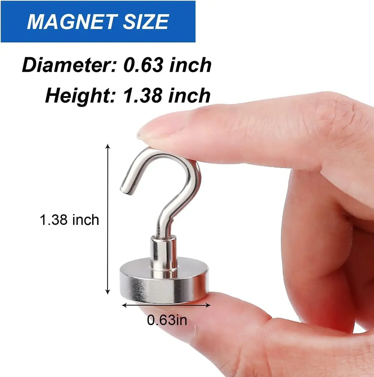 Strong Magnetic Hooks | Stainless Steel Multi-Purpose Hangers Magnetic Storage Hooks PLUSH