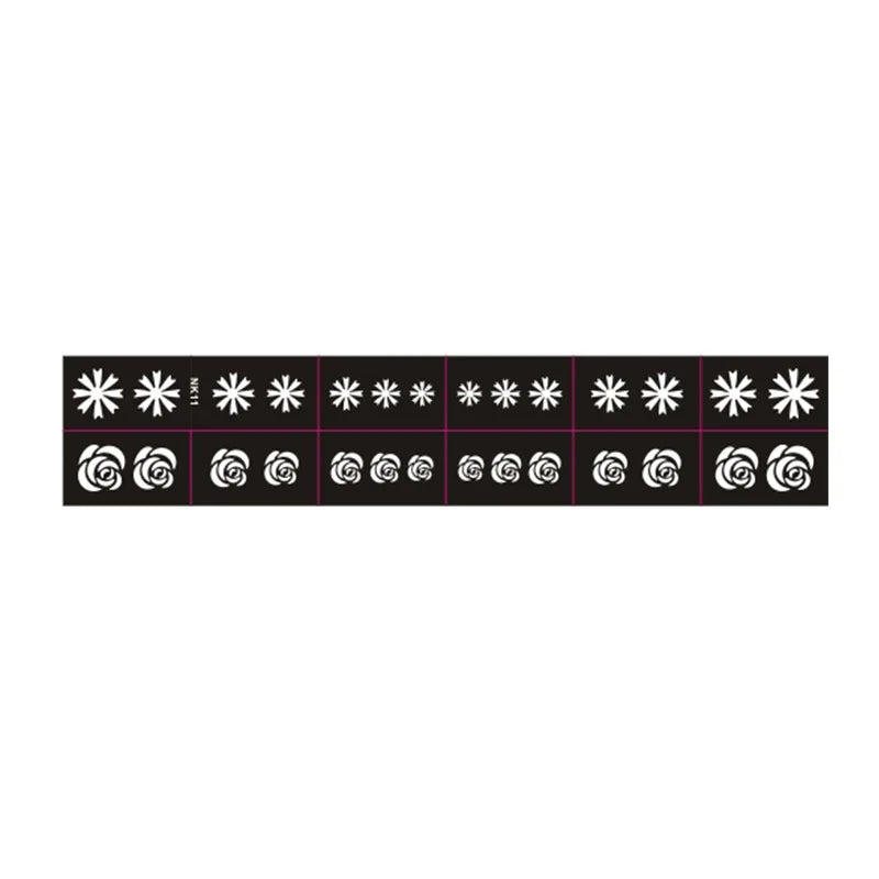 Nail Art Stencils – French Manicure Spray Template 3D Nail Art Stencils PLUSH NK11