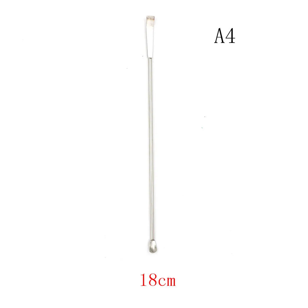 Stainless Steel Micro Spatula – Double-Ended Lab Scoop Spoon Lab Micro Spatula PLUSH 18cm