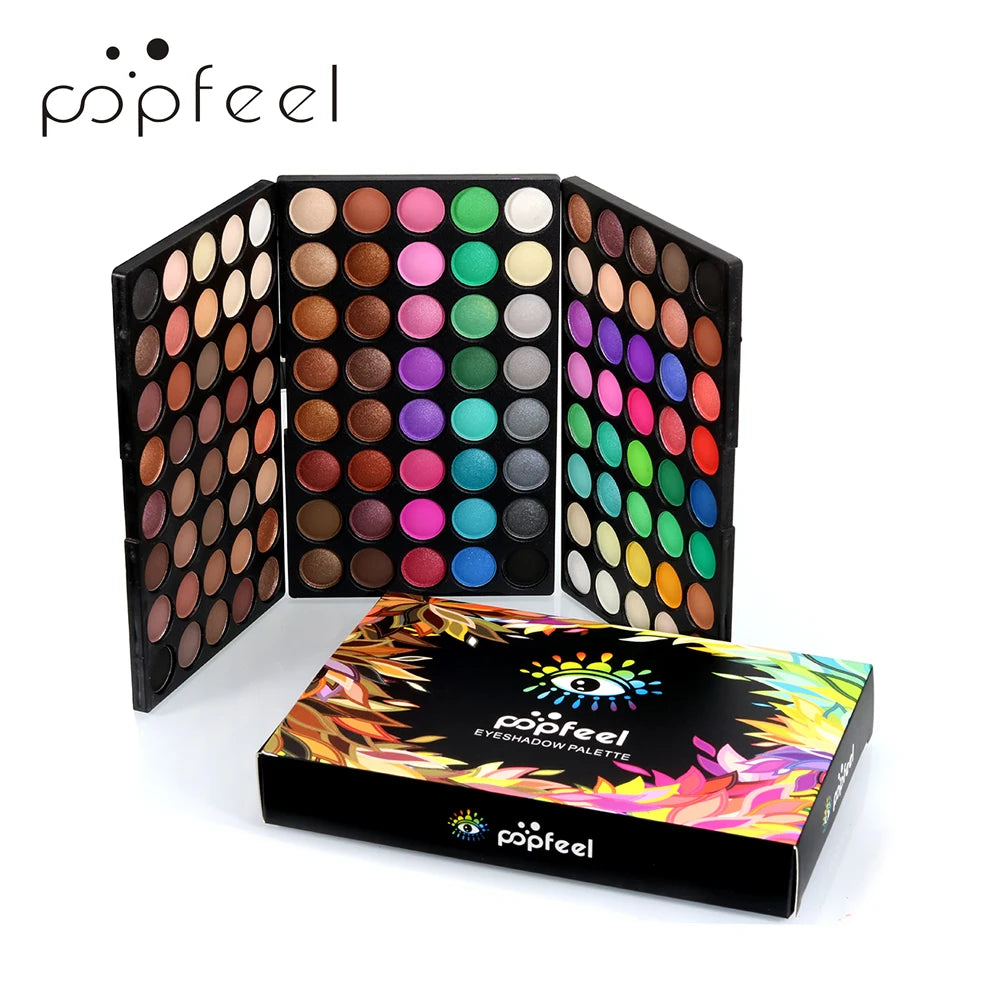 POPFEEL 120 Colors Eyeshadow Palette – Matte & Shimmer Shades Eyeshadow Palette PLUSH