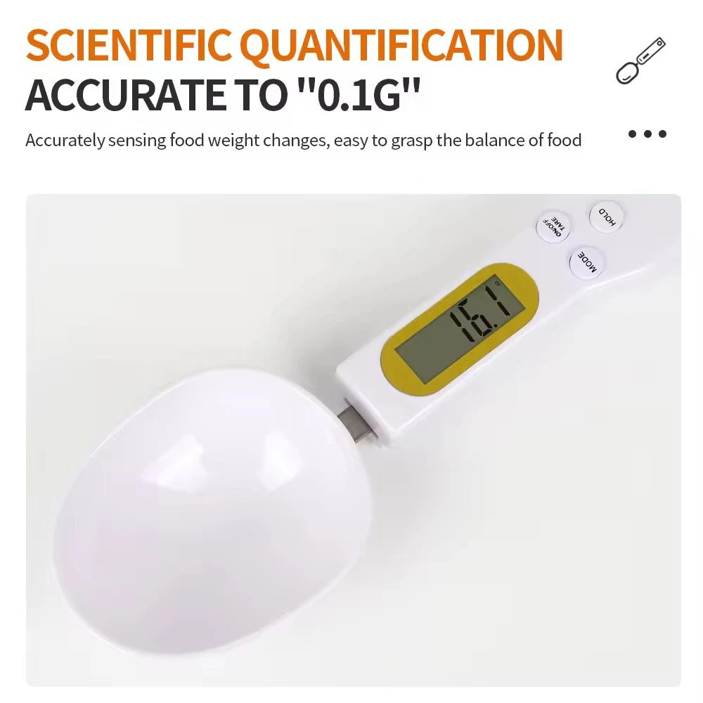 Digital Spoon Scale 0.1–500g LCD Kitchen Measuring Scale Digital Kitchen Scale PLUSH