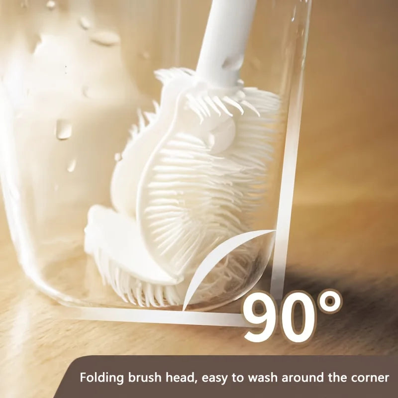 Long-Handle Cup Cleaning Brush – 90° Gap Brush for Tumblers Cup Cleaning Brush PLUSH
