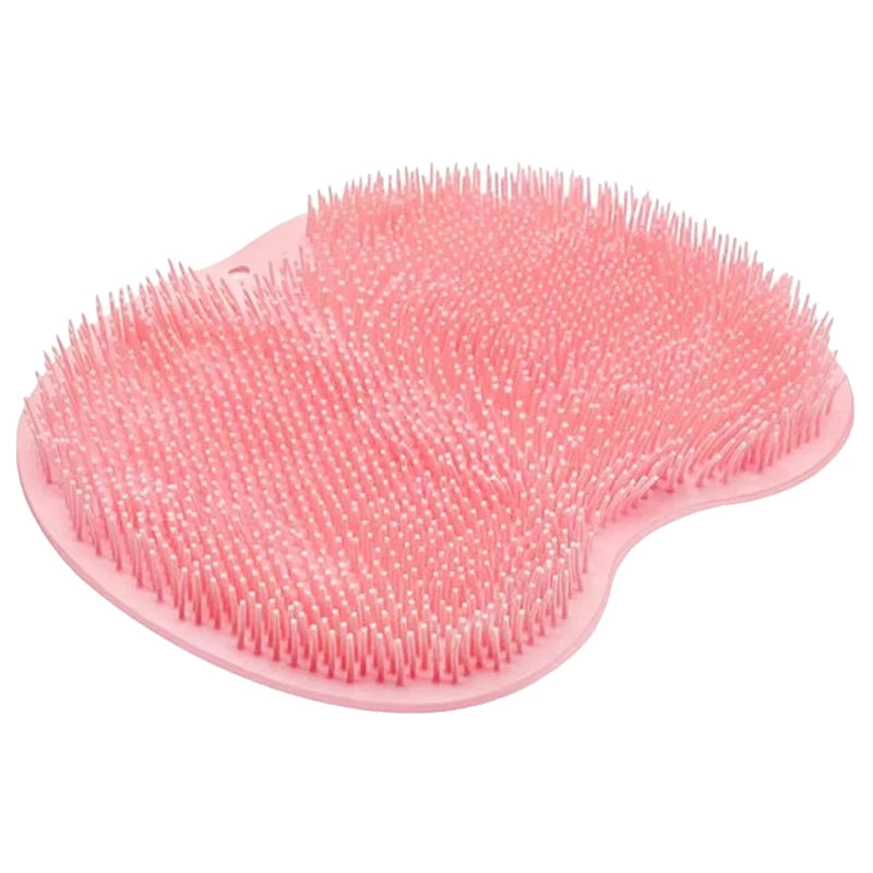 Silicone Bath Brush – Body Scrub, Massage & Foot Wash Silicone Bath Brush PLUSH Pink