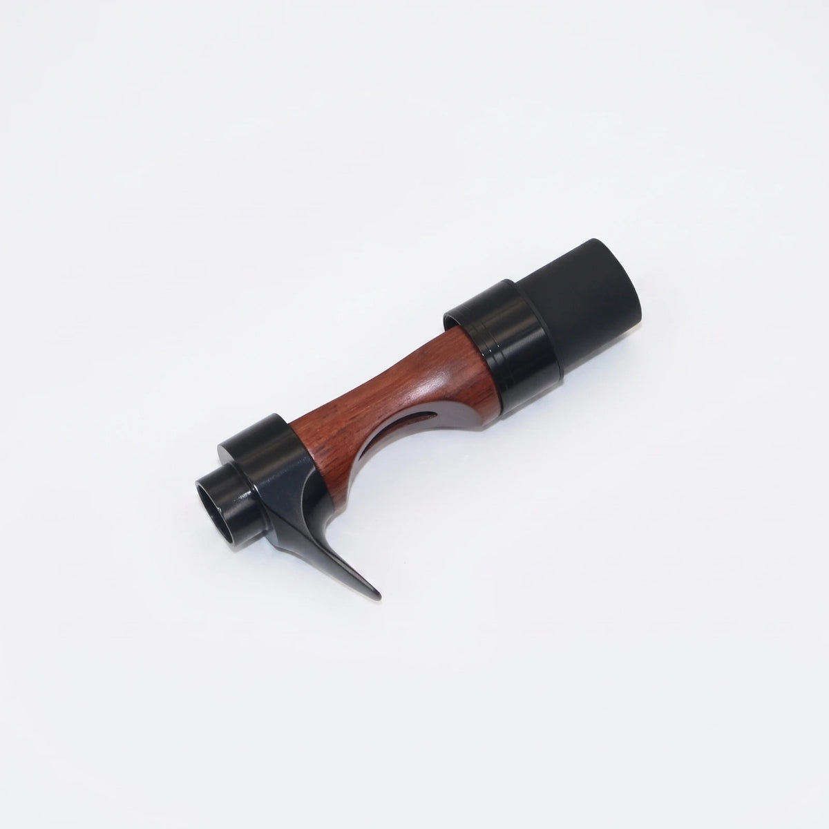 Wood Reel Seat with Metal Collars | Fishing Rod Accessory Fishing Rod Reel Seat PLUSH