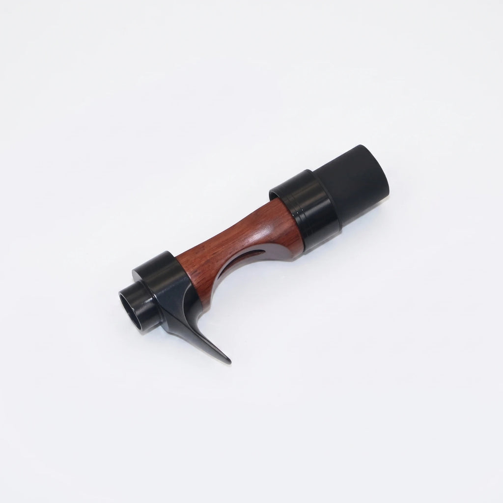 Wood Reel Seat with Metal Collars | Fishing Rod Accessory Fishing Rod Reel Seat PLUSH