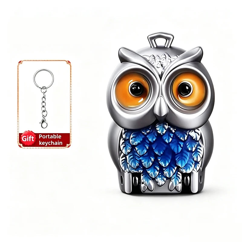 Owl Folding Nail Clipper with Keychain | Mini Manicure Tool Nail Clipper PLUSH Silvery