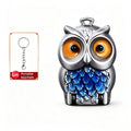 Owl Folding Nail Clipper with Keychain | Mini Manicure Tool Nail Clipper PLUSH Silvery