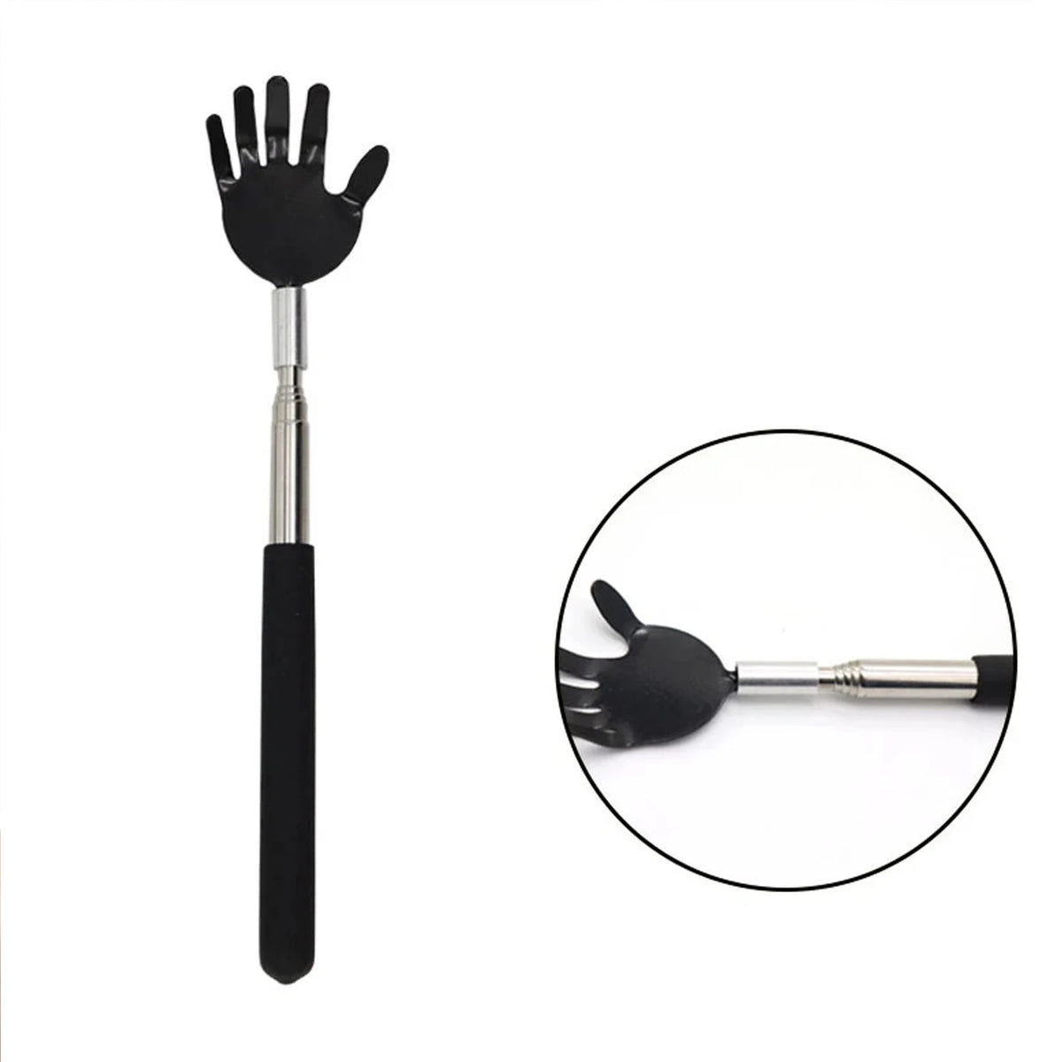 Telescopic Back Scratcher – Extendable Stainless Steel Tool Back Scratcher Tool PLUSH