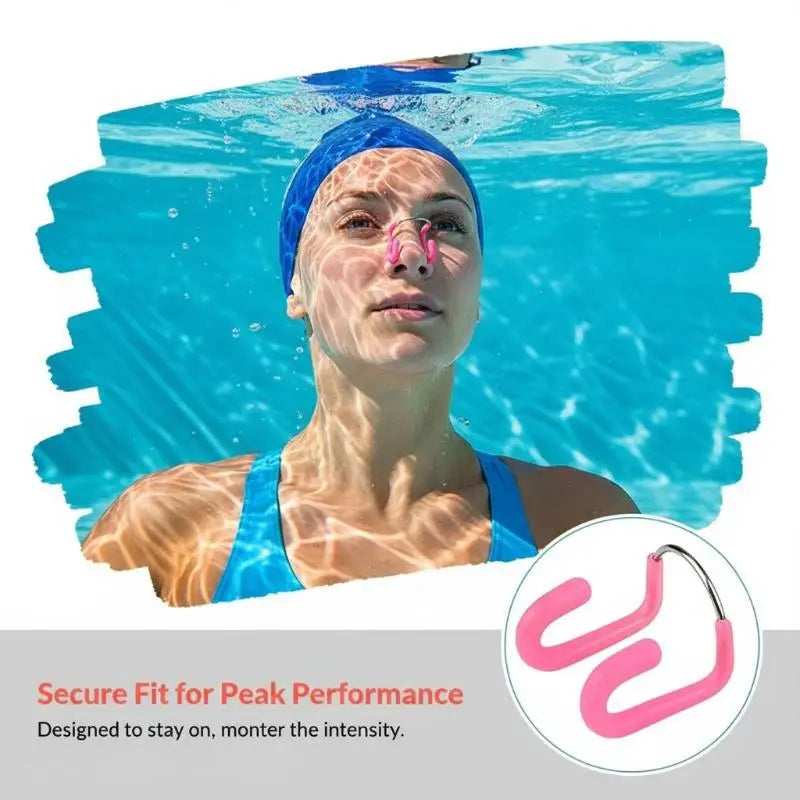 Silicone Swimming Nose Clip – Waterproof Dive Nose Plug Swim Nose Clip PLUSH