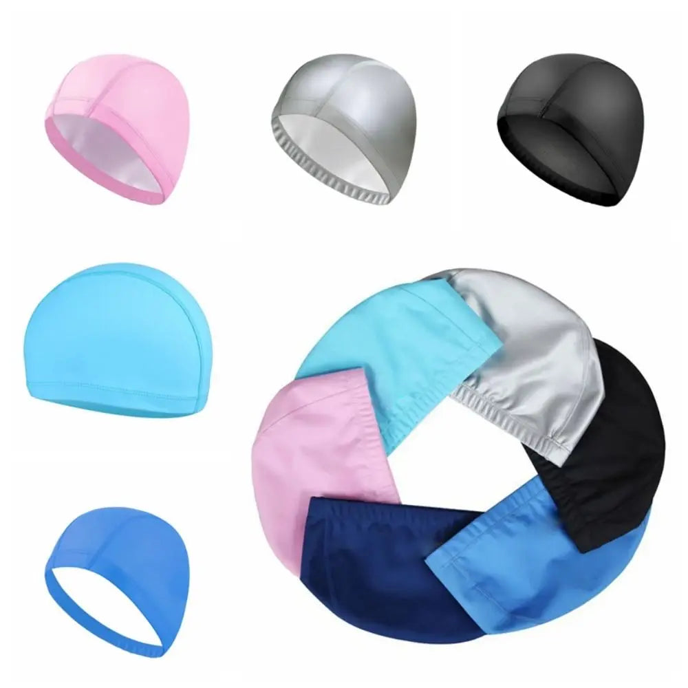 Waterproof Swim Cap for Long Hair – Plus Size Flexible Swim Hat Swim Cap PLUSH