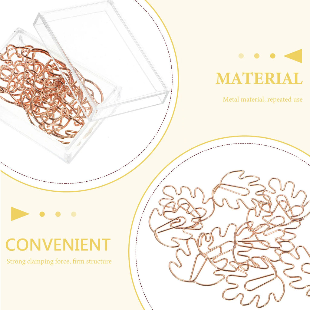20pcs Creative Shaped Iron Paper Clips – Decorative Document Clips Decorative Paper Clips PLUSH