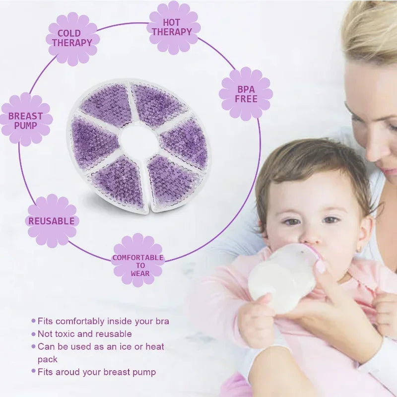 Hot Cold Breast Therapy Gel Pads – Nursing & Postpartum Care Nursing Gel Pads PLUSH