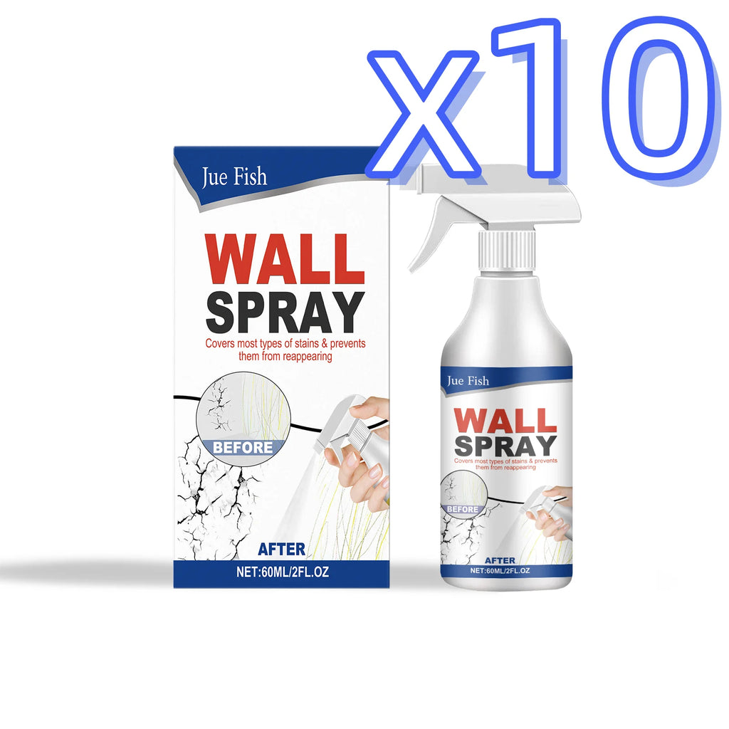 Jue-Fish Wall Repair Spray – Fast-Drying Interior Touch-Up Paint Wall Repair Spray PLUSH 60ml Boxed x10