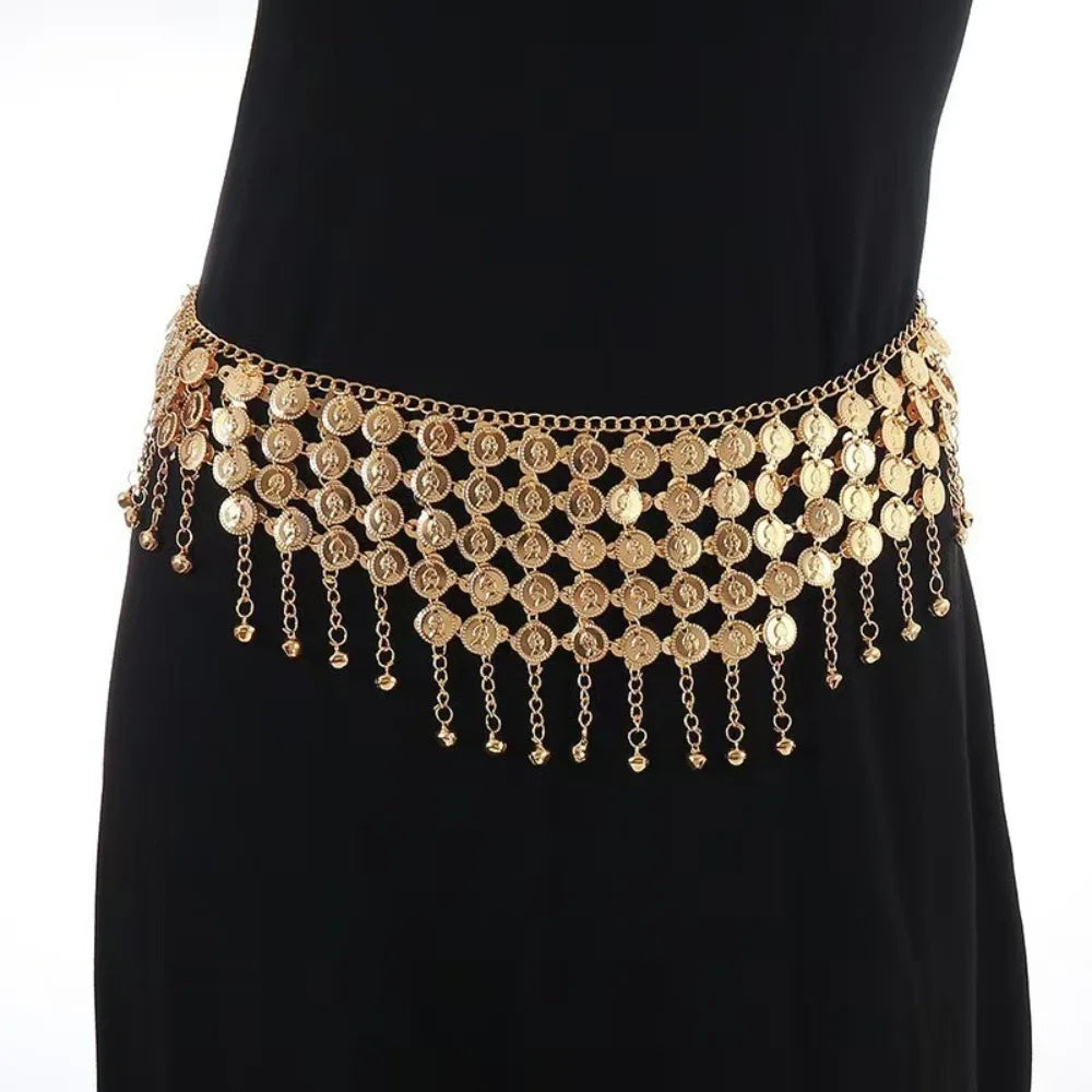 Vintage Belly Dance Tassel Waist Chain – Bohemian Body Jewelry Body Waist Chain PLUSH Style 5