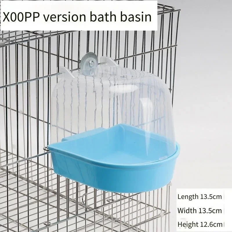 Bird Bath Box for Parakeets, Cockatiels & Lovebirds | Anti-Splash Bird Bath Box PLUSH