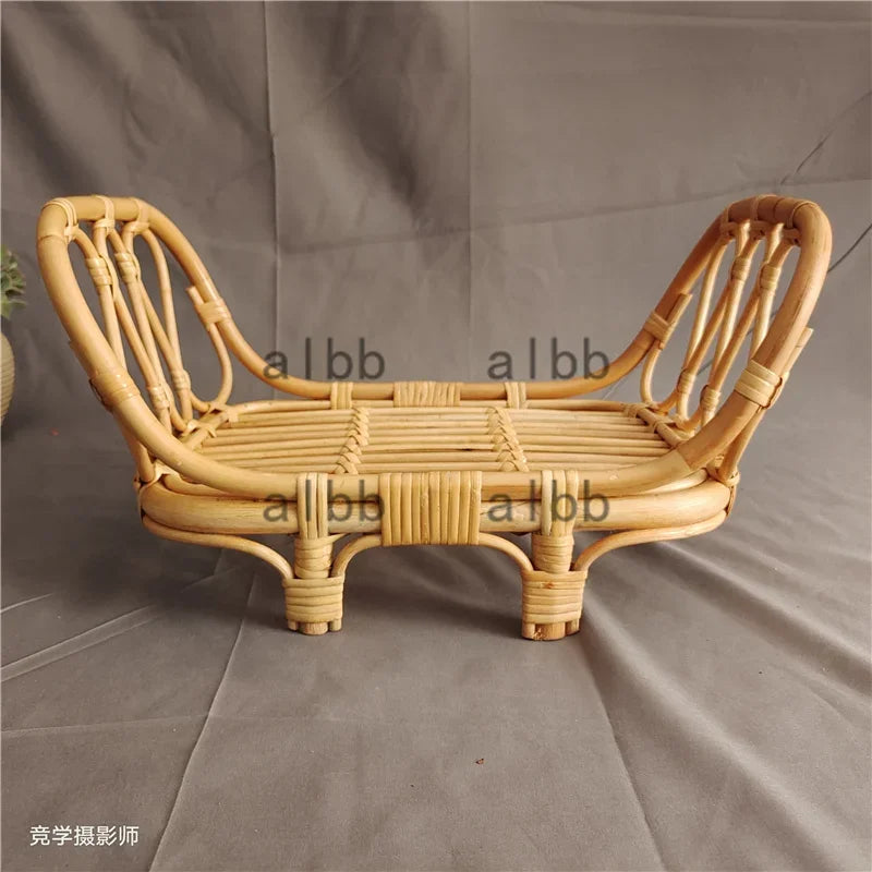 Handmade Vintage Bamboo Chair Newborn Photography Prop Newborn Photo Prop PLUSH 14