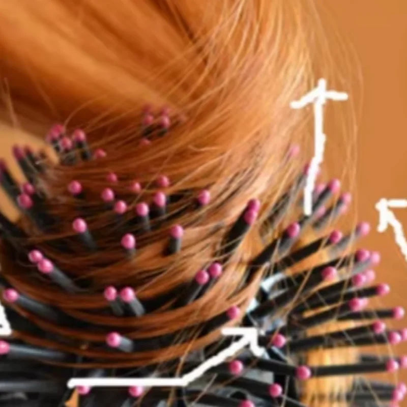 360° Spherical Ball Hair Brush – 3D Round Detangling Brush Round Hair Brush PLUSH
