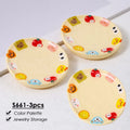 3pcs 4-Grid Nail Color Palette – Gel Polish Mixing & Storage Nail Art Palette PLUSH S661-3pcs