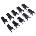 10pcs Trash Can Lid Latch Replacement Clips – Black & White Bin Lid Latch Clip PLUSH Black