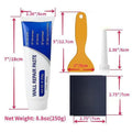 Drywall Repair Kit – Wall Hole & Crack Filling Paste + Scraper Wall Repair Kit PLUSH Set